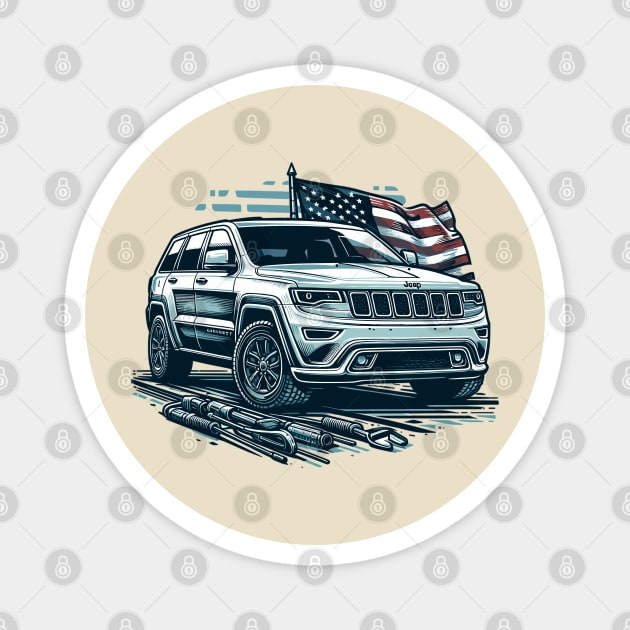 Jeep Grand Cherokee Magnet by Vehicles-Art